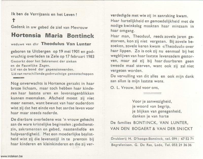 Hortensia Maria Bontinck