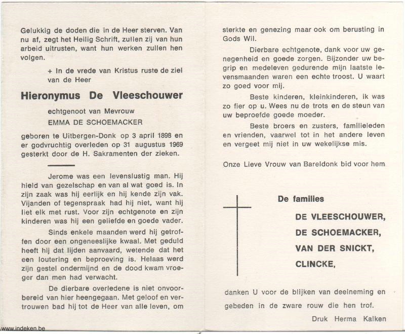 Hieronymus De Vleeschouwer