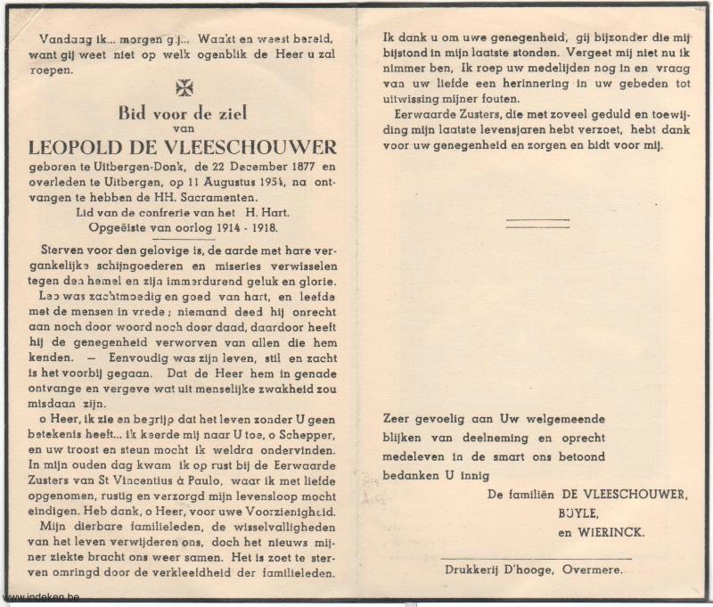 Leopold De Vleeschouwer