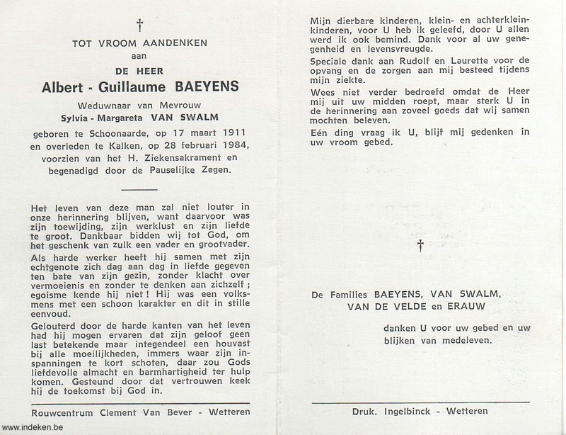 Albert Guillaume Baeyens