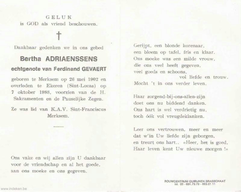 Bertha Adriaenssens