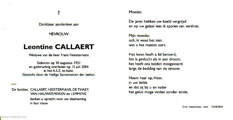 Leontine Callaert