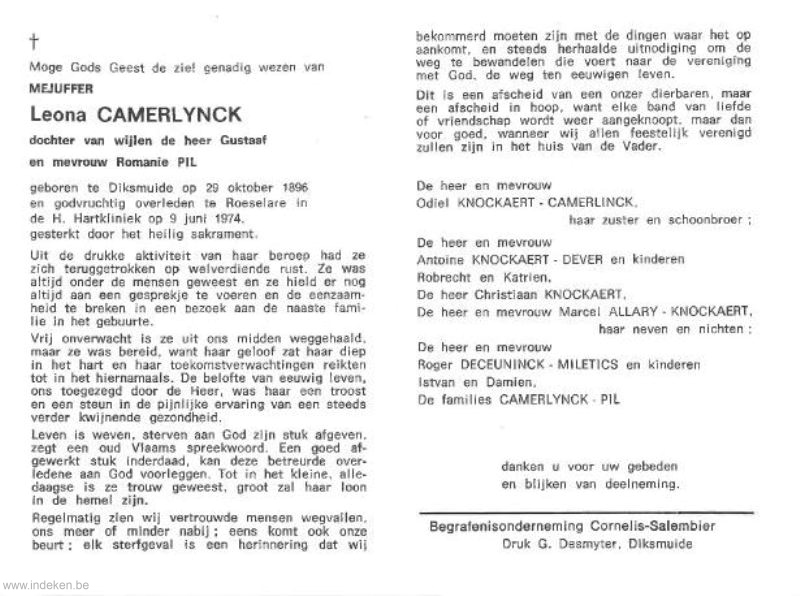 Leona Camerlynck