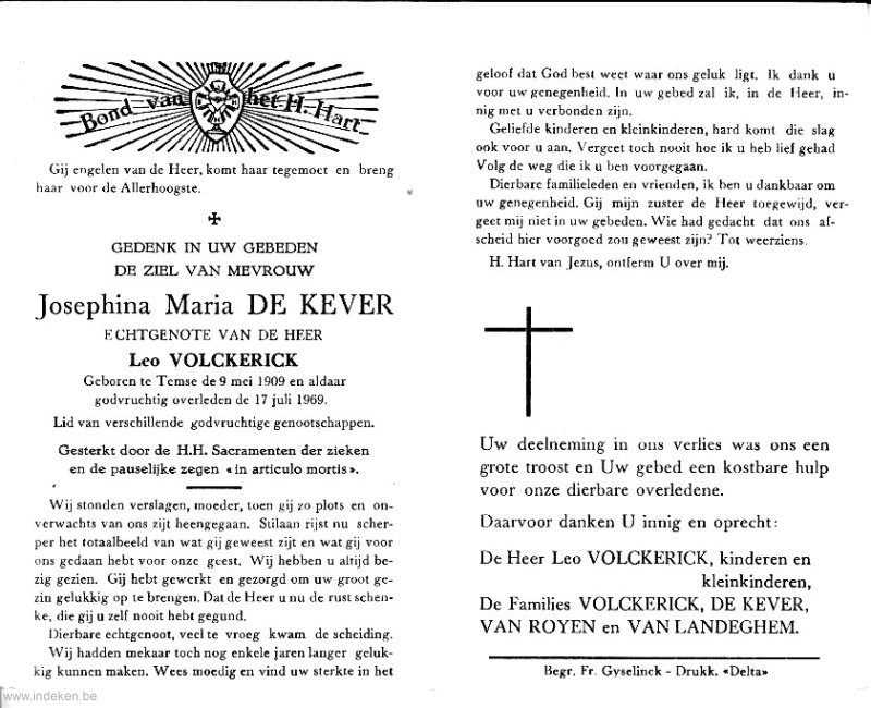 Josephina Maria De Kever
