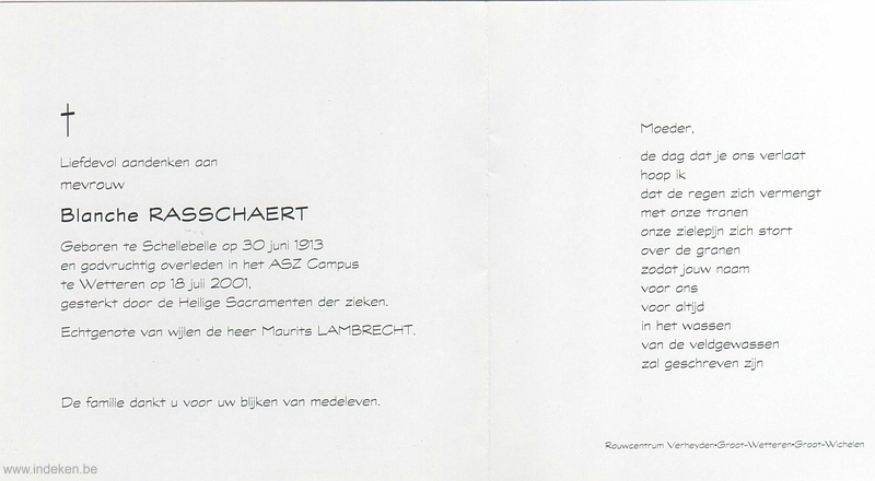 Blanche Rasschaert