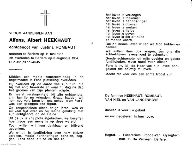 Alfons Albert Heekhaut