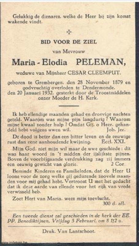 Maria Elodia Peleman