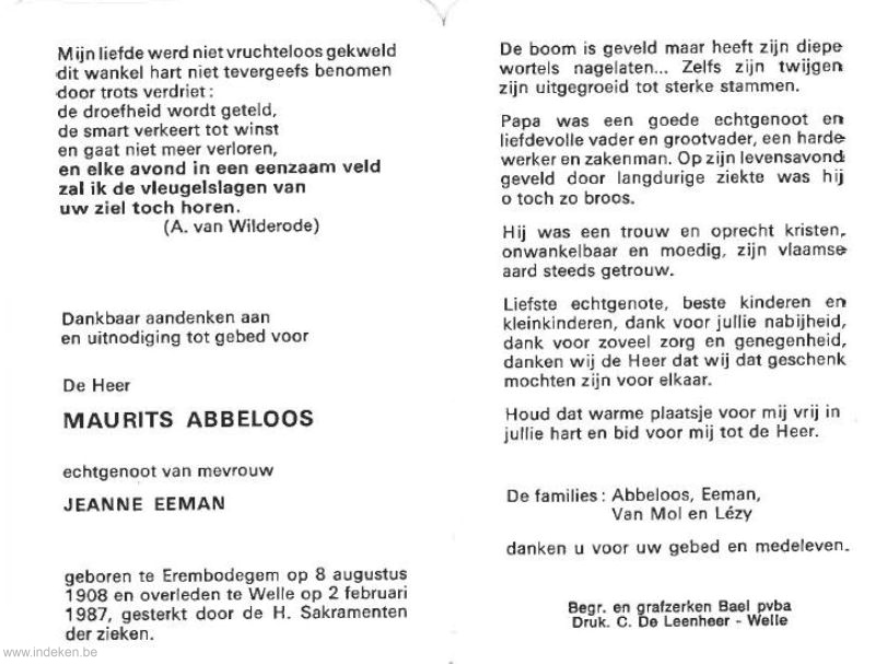 Maurits Abbeloos