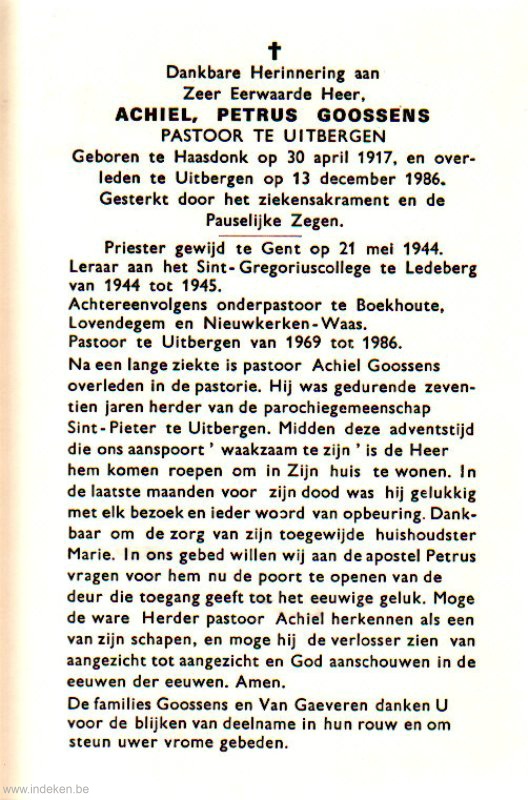 Achiel Petrus Goossens