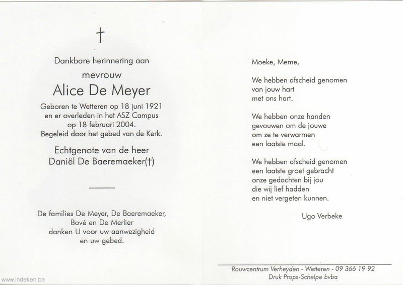 Alice De Meyer