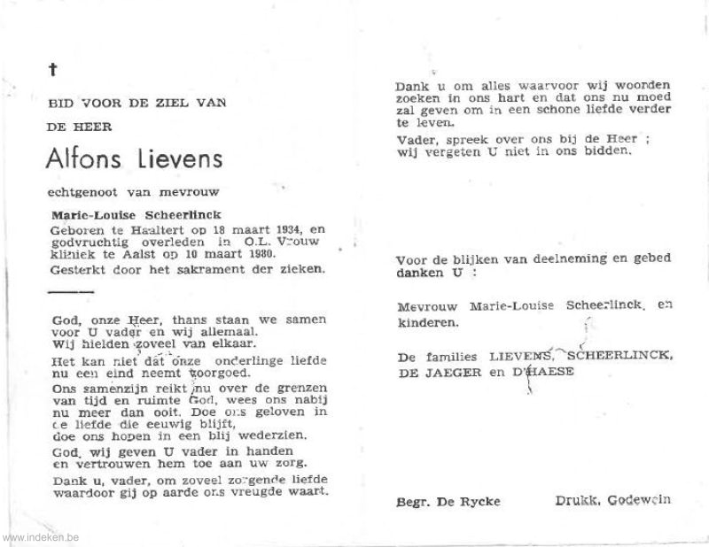 Alfons Lievens