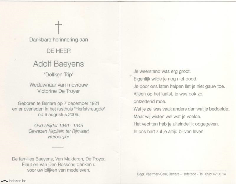 Adolf Baeyens