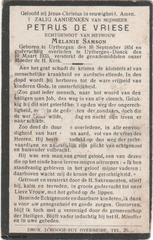 Petrus De Vriese