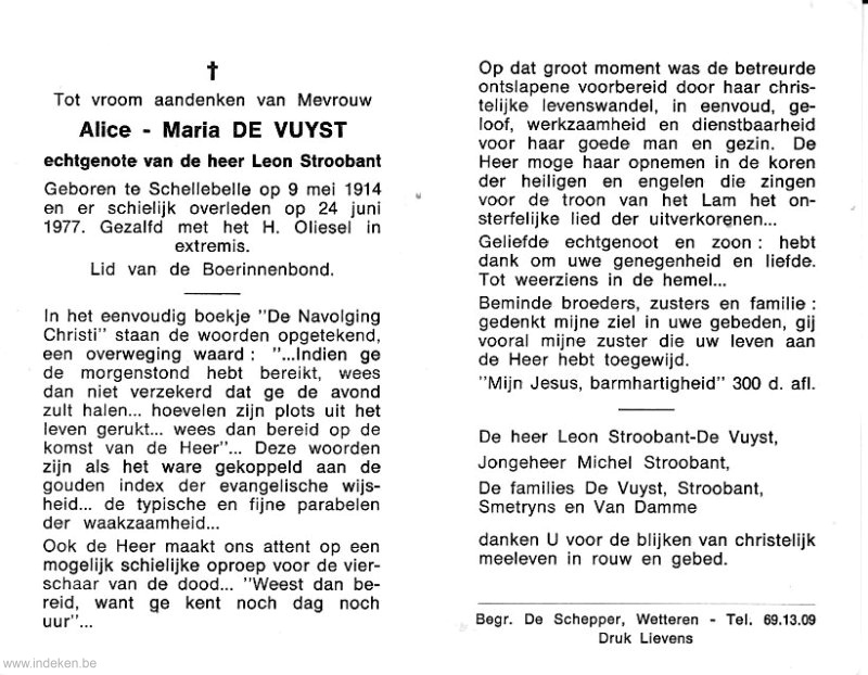 Alice Maria De Vuyst