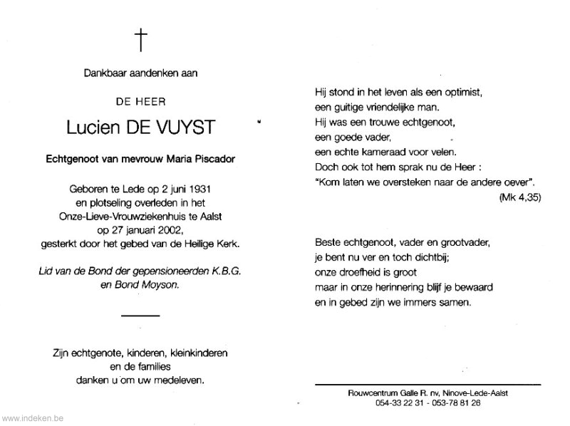 Lucien De Vuyst