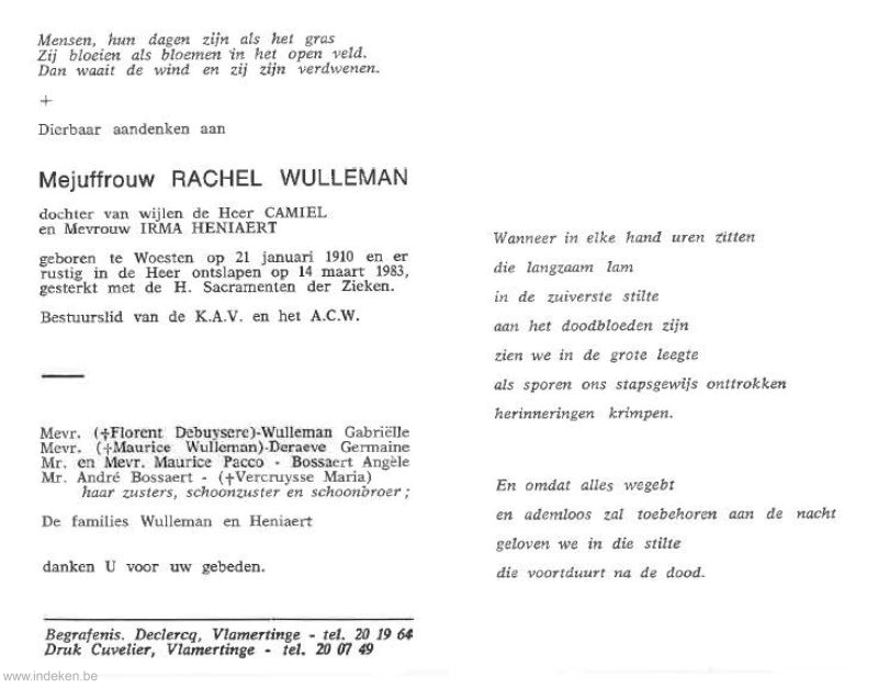 Rachel Wulleman
