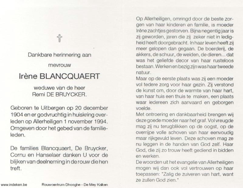 Irene Maria Blancquaert