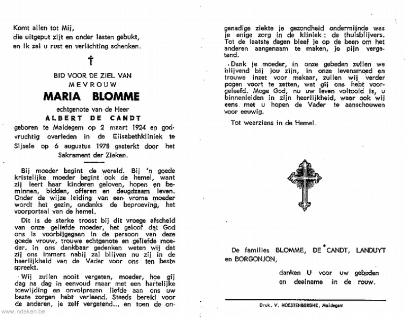 Maria Blomme