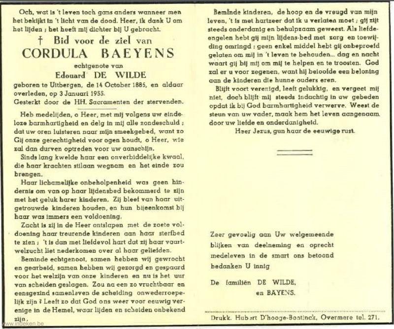 Victorina Cordula Baeyens