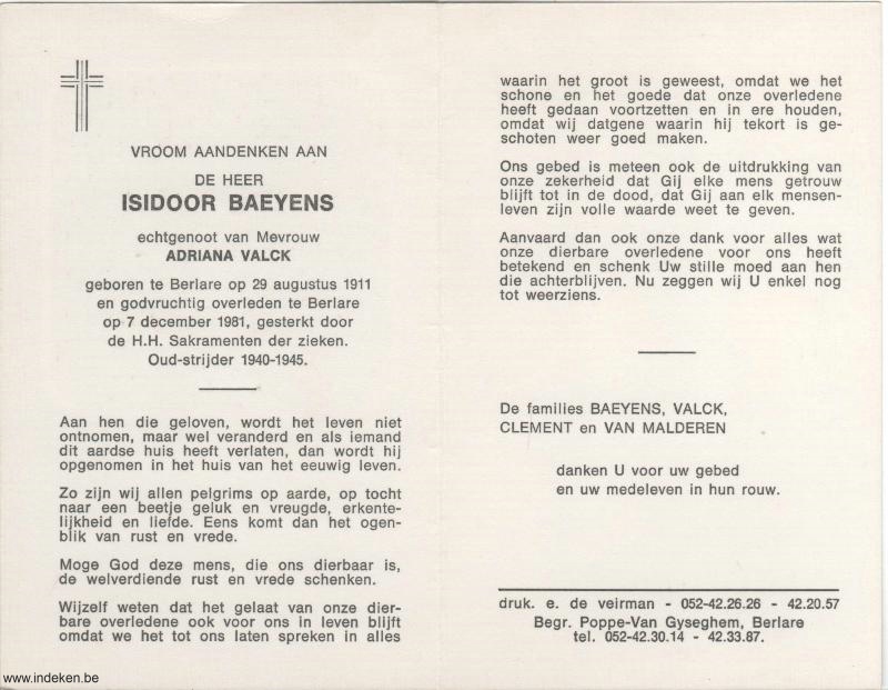 Isidoor Baeyens