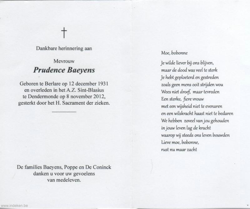 Prudence Baeyens