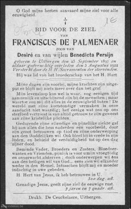 Franciscus De Palmenaer