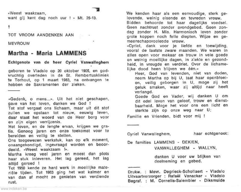 Martha Maria Lammens