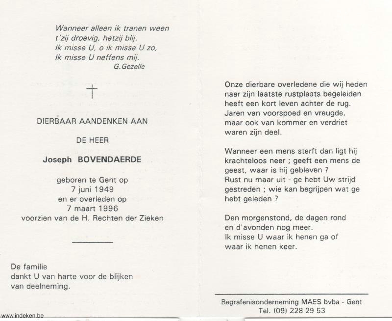 Joseph Bovendaerde