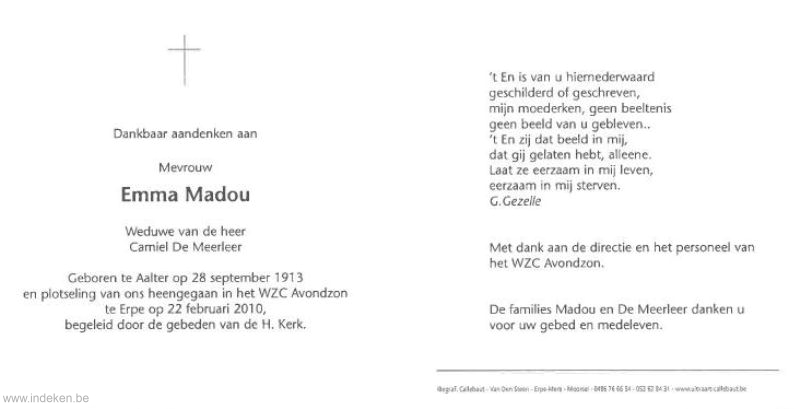 Emma Leonie Blondine Madou