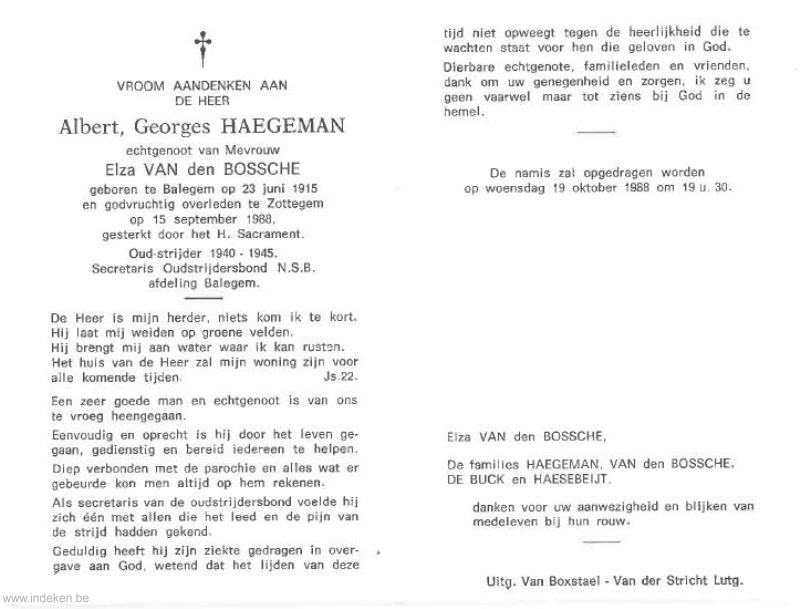 Albert Georges Haegeman