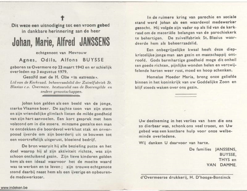 Johan Marie Alfred Janssens