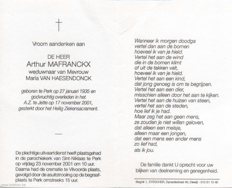 Arthur Mafranckx