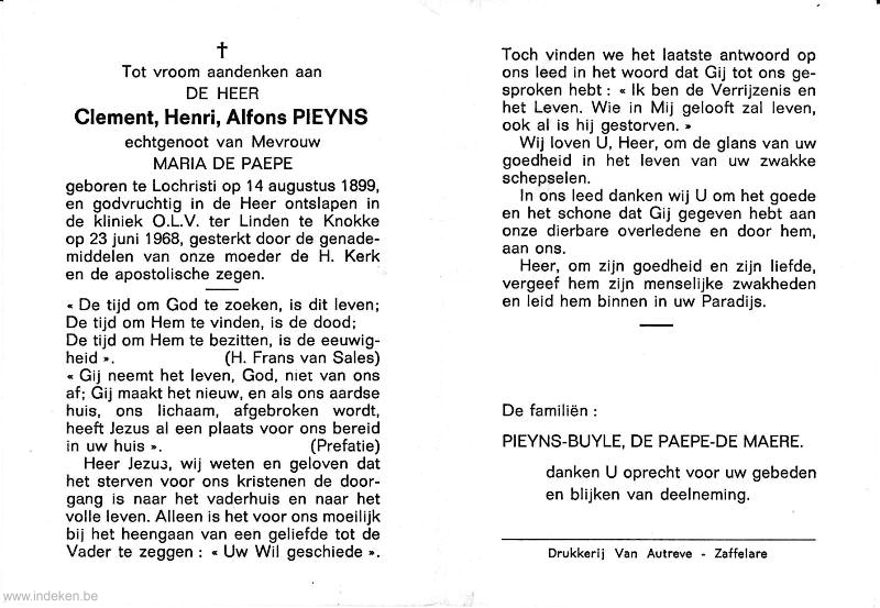Clement Henri Alfons Pieyns
