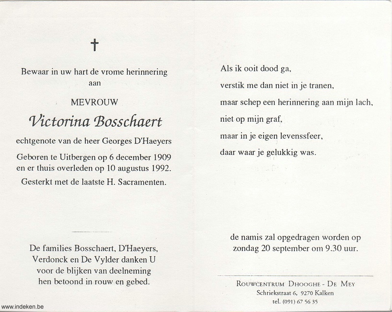 Victorine Bosschaert