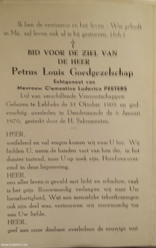 Petrus Louis Goedgezelschap