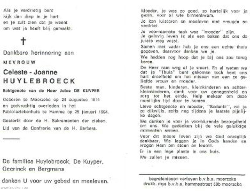Celeste Joanne Huylebroeck