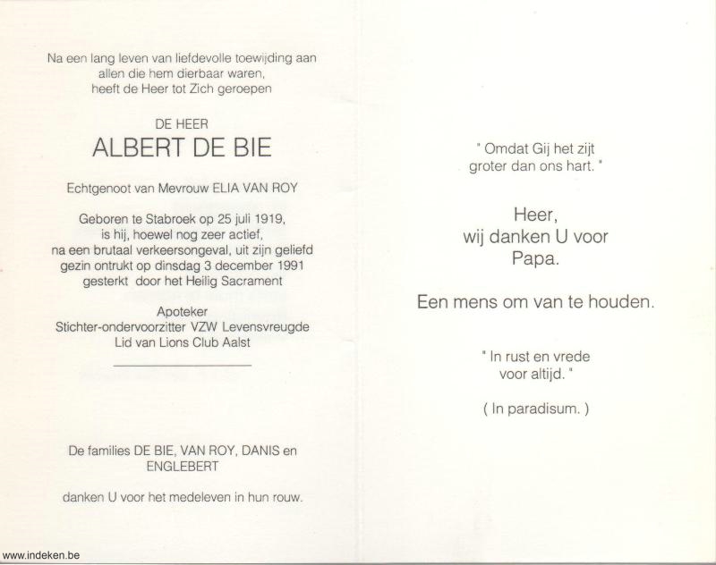 Albert Eduard De Bie