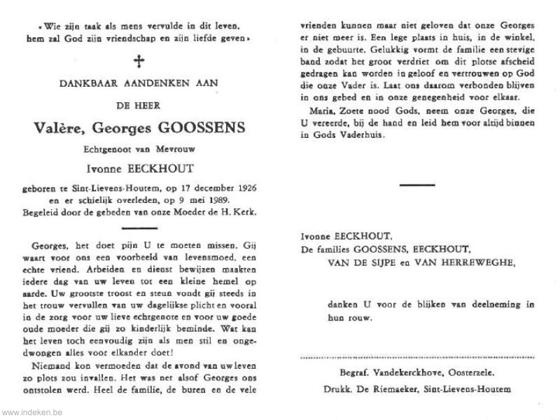 Valère Georges Goossens