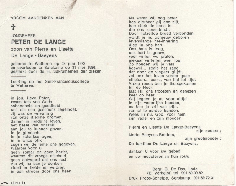 Peter De Lange