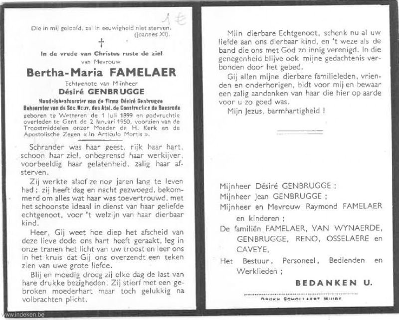 Bertha Maria Famelaer