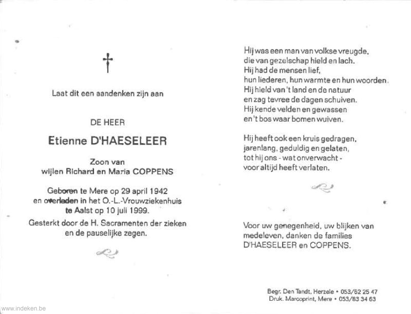 Etienne D Haeseleer