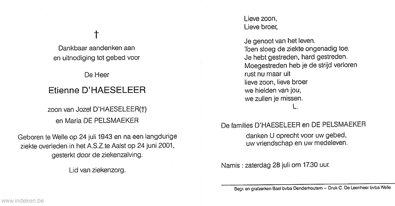 Etienne D Haeseleer