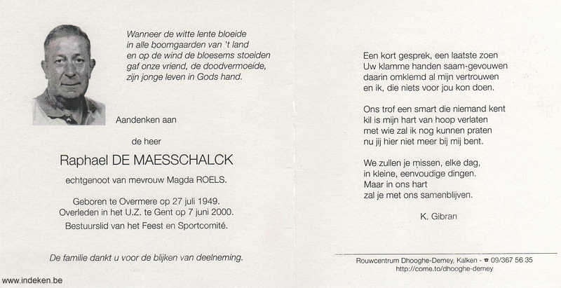 Raphaël De Maesschalck