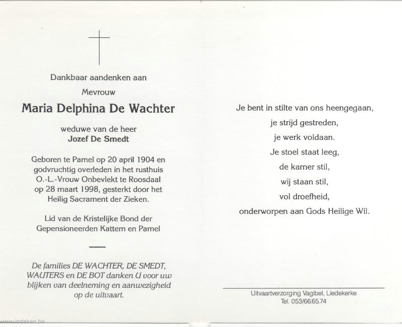 Maria Delphina De Wachter