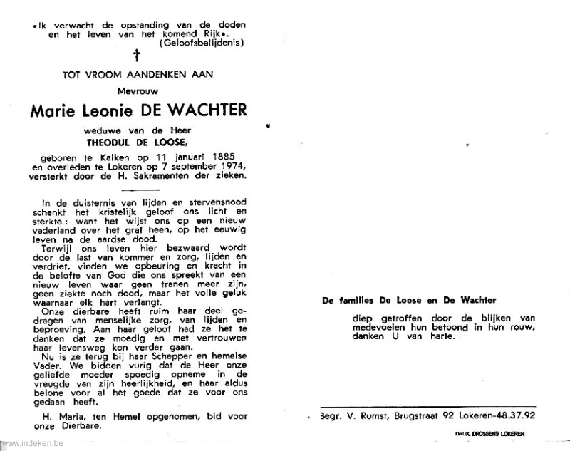 Marie Leonie De Wachter