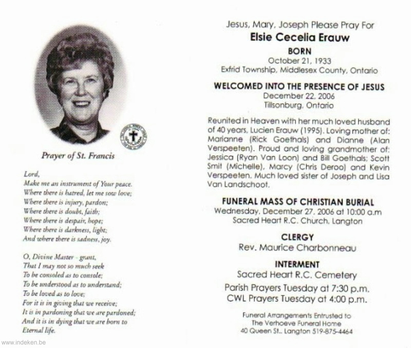 Elsie Cecelia Erauw