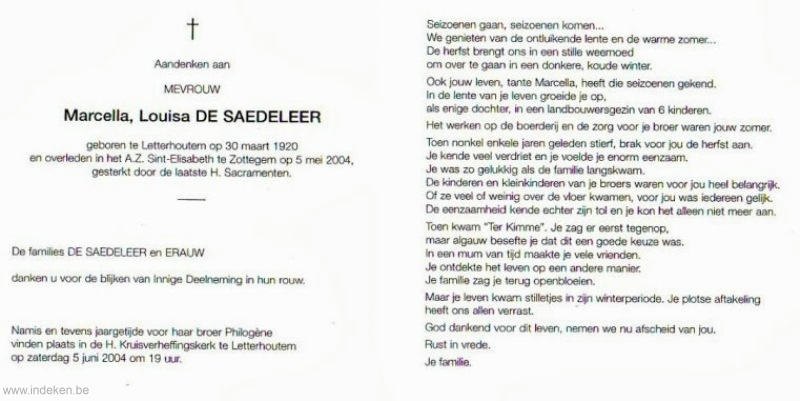 Marcella Louisa De Saedeleer