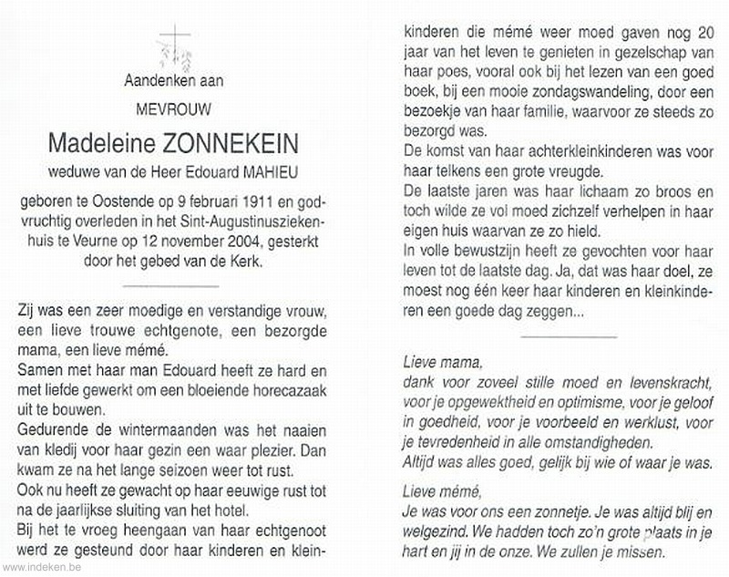 Madeleine Zonnekein