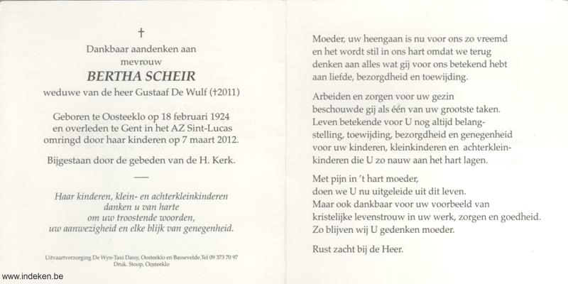 Bertha Scheir