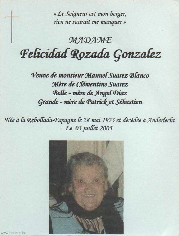 Felicidad Rozada Gonzalez